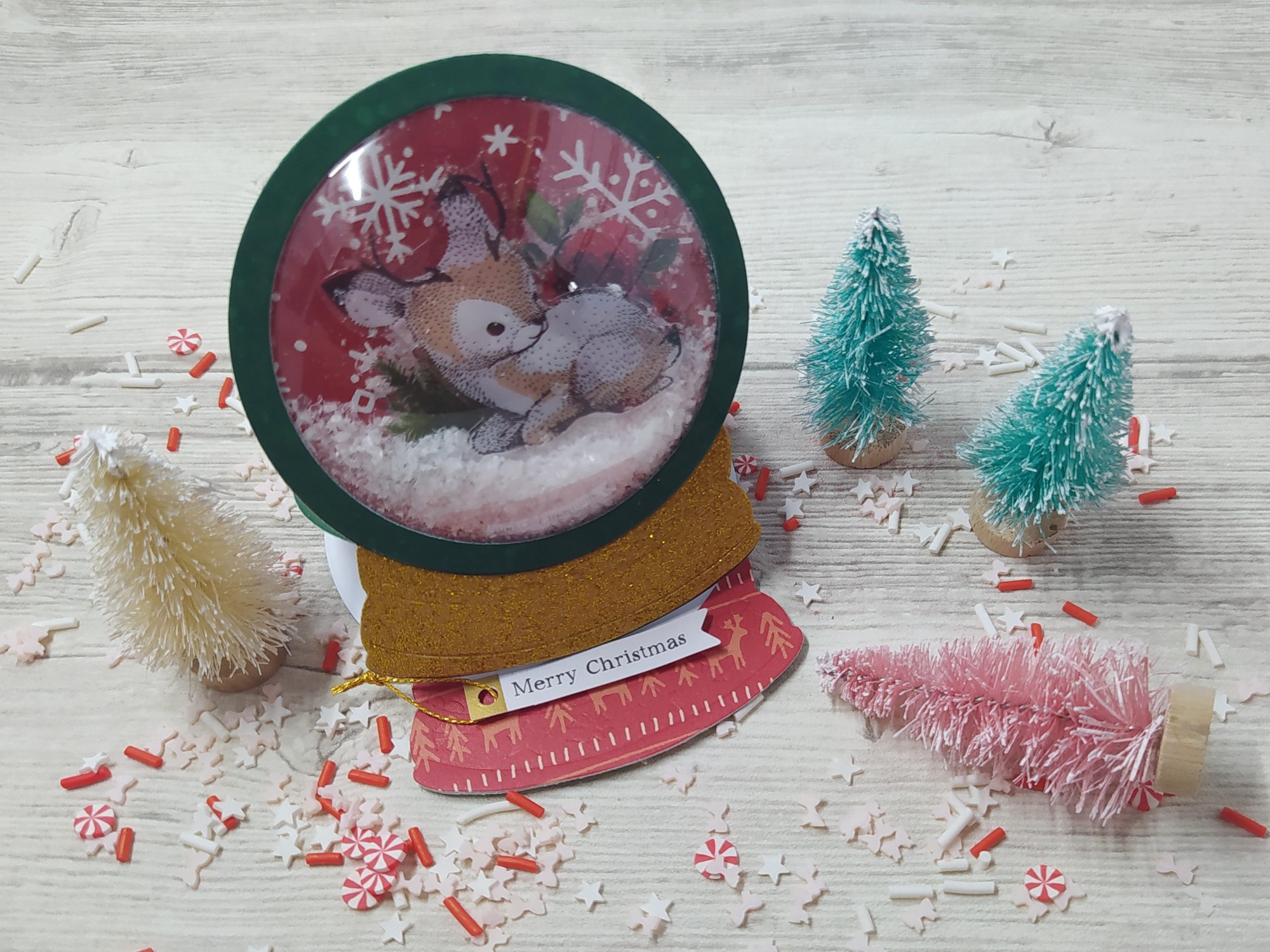 Culture Scrapbooking n°8 – Tuto carte « boule de Noël 3D »