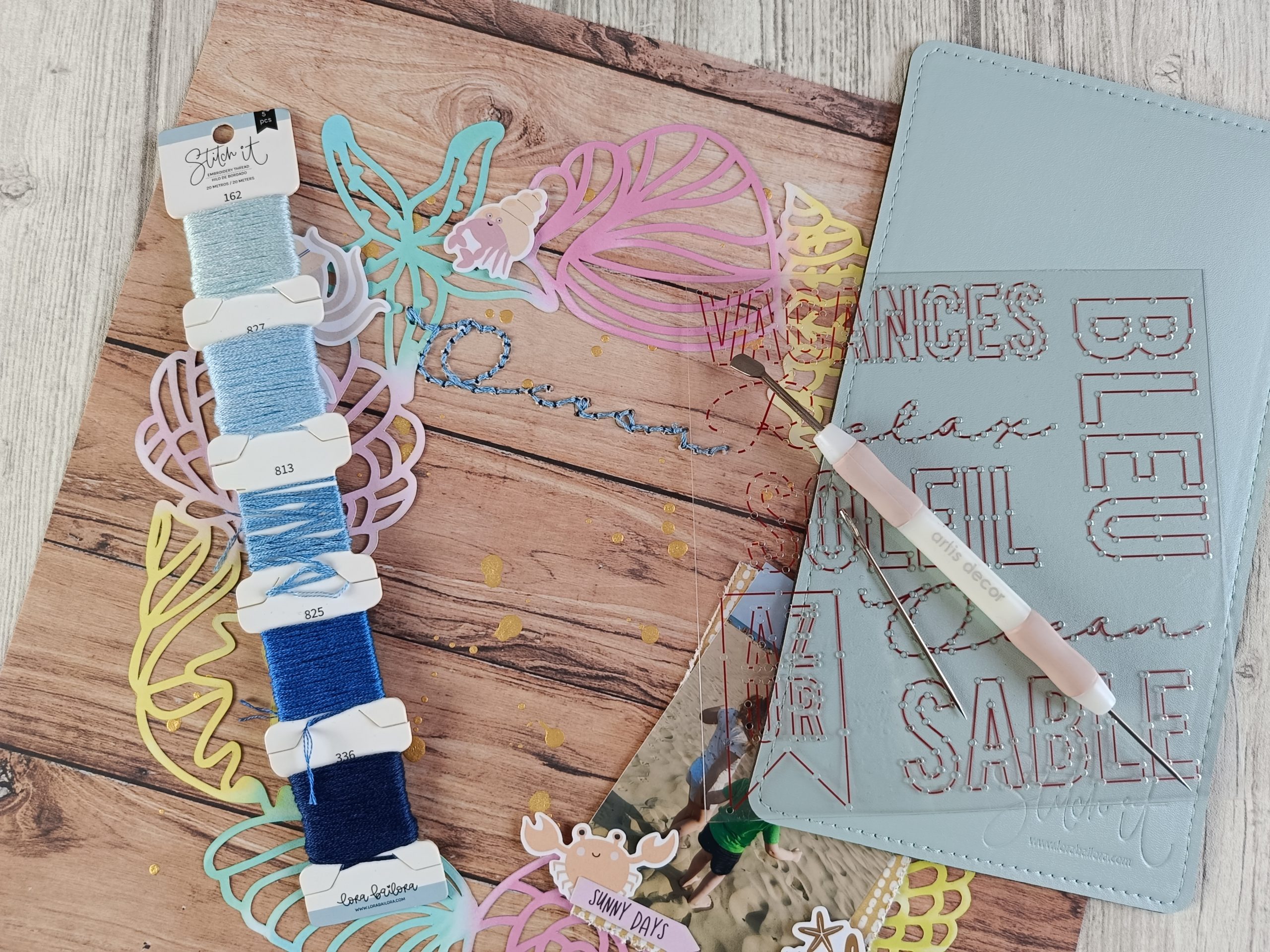 6 détails page scrapbooking Sunshine summer Paige Evans