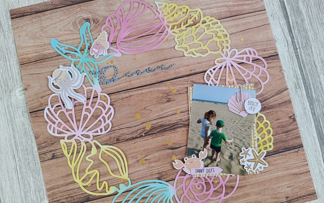 Culture Scrapbooking n°14 – Tuto Page « Océan »