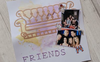 Scrapbooking : Page F.R.I.E.N.D.S. avec Cut Files de Paige Evans