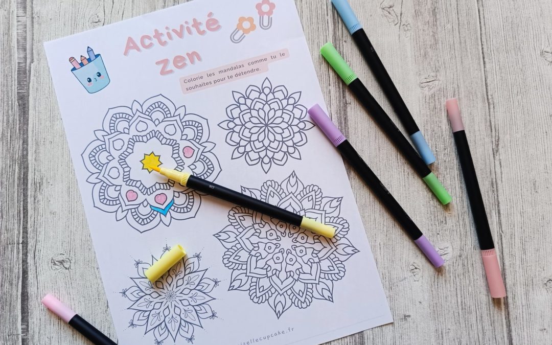 Mandalas à Colorier pour un moment Zen (freebie)